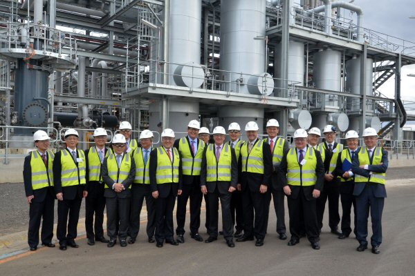 Visitors inspect the new Qenos facilities